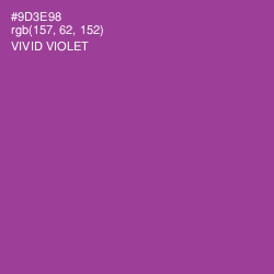 #9D3E98 - Vivid Violet Color Image